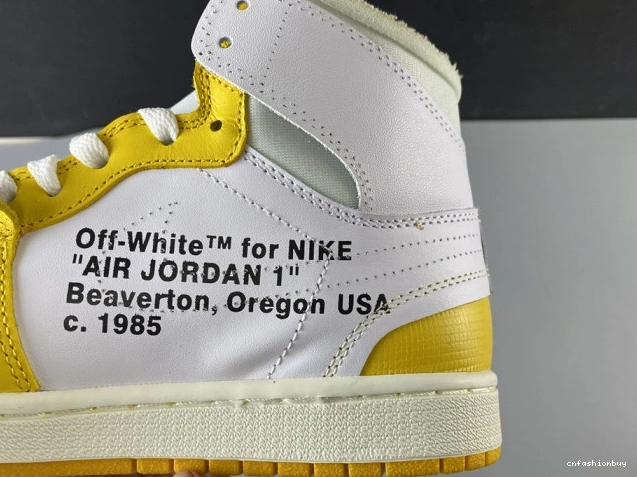 Air Powder White Yellow-Cone Off-White AQ0818-149 1 NRG x Dark Jordan 0823